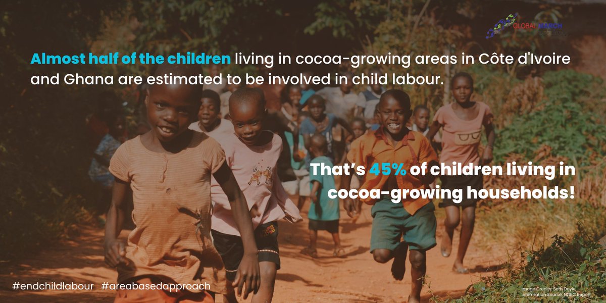 Vast majority of cocoa in West Africa is grown by smallholder farmers grappling with rural poverty, increasing the risk of child labour. Implementing the #areabasedapproach means creating safer, more resilient agricultural communities

#endchildlabour