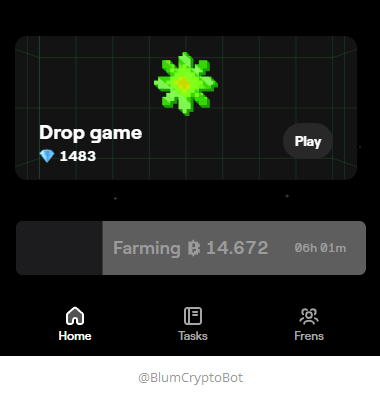 BLUM projesi Binance destekli olduğu için oldukça öncem veriyorum.

Her gün düzenli olarak farm yapıp oyunu oynuyorum.

YAPIN bir maliyet yok günde 10 dakika ayırıp 500$ kazanmak çok iyi bir olay
t.me/BlumCryptoBot/…

Refler yorumlara 👇