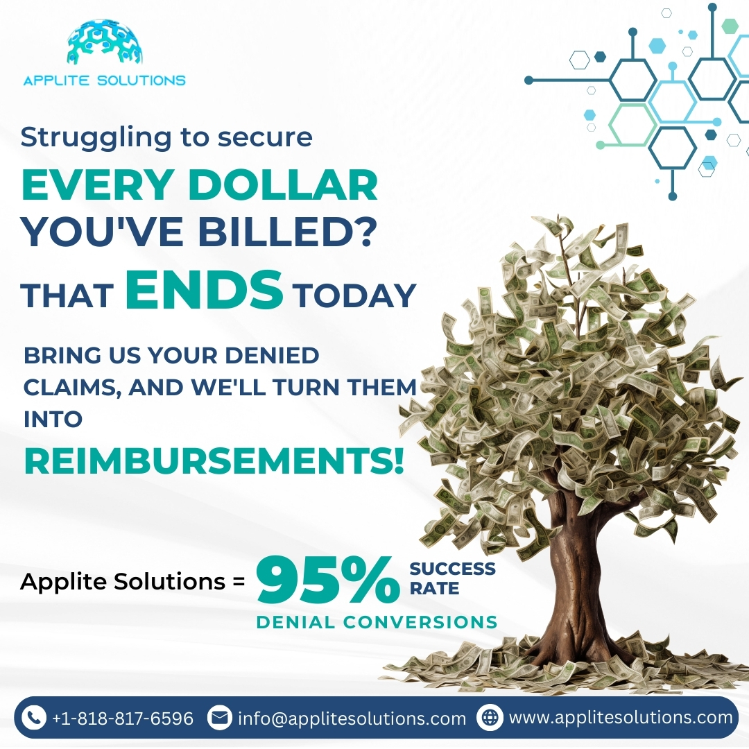 Bring us your Denied Claims and We'll Turn Then Into Reimbursements!

#MedicalBilling #HealthcareBilling #RevenueCycleManagement #InsuranceClaims #HealthcareFinance #CodingAndBilling #HealthcareReimbursement #MedicalCoding #ClaimProcessing #HealthcareAdministration