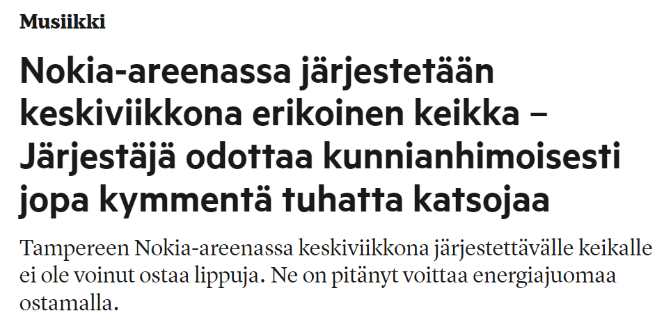 Keskiviikko lähestyy ja Rockstar Live '24 on pian täällä! 🔥 Odotamme Nokia-areenalle kymmentä tuhatta musafania fiilistelemään kanssamme suomiräpin kärkinimiä. 🤟

#PressPlay 

aamulehti.fi/musiikki/art-2…