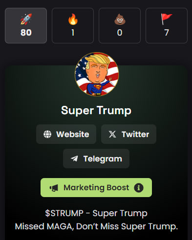 Super Trump - $STRUMP | Solana tweet media