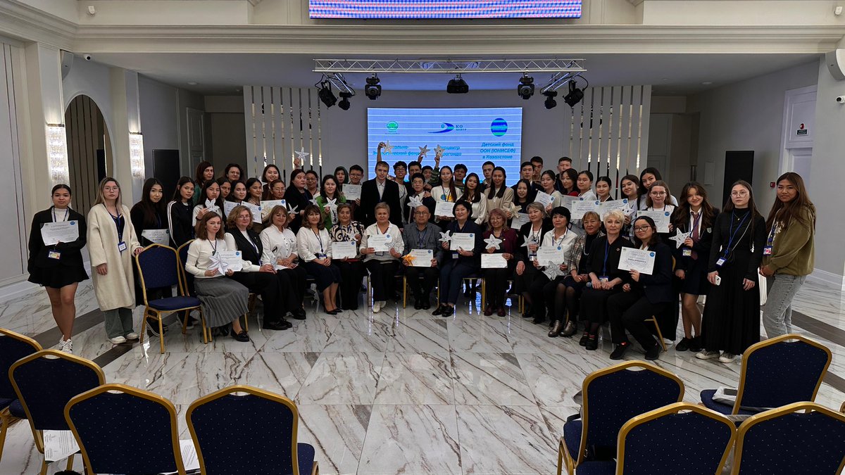 Joined by over 100 #Volunteers4Climate, UNICEF, in collaboration with the Soc-Eco Fund and Ecocenter at Karagandy, successfully concluded vital educational programs in schools focusing on climate change and environmental conservation, impacting over 8,000 children.