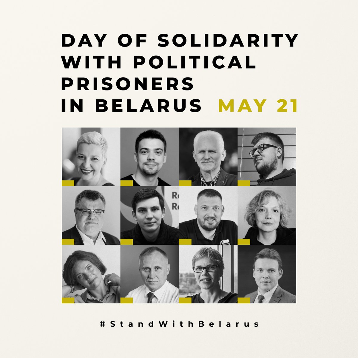 As we mark 3 years since the death of Vitold Ashurak in prison on May 21, I call on you to join us in making statements of support, writing letters & donating to political prisoners in #Belarus. They need our solidarity every day, not just tomorrow. #StandWithBelarus