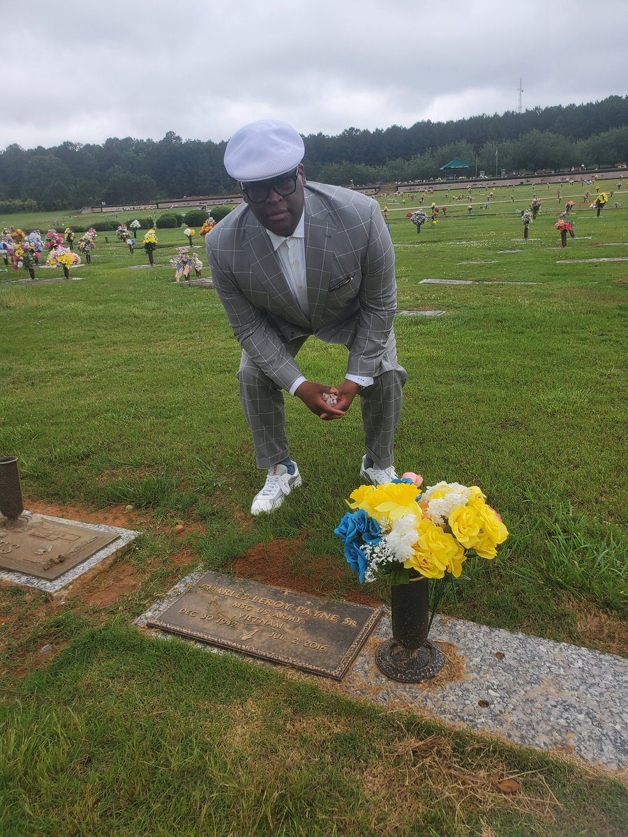 cvpayne's tweet photo. I hope everyone had a great weekend.  I saw my father's headstone for the first time. https://t.co/6J4NF3wph4
