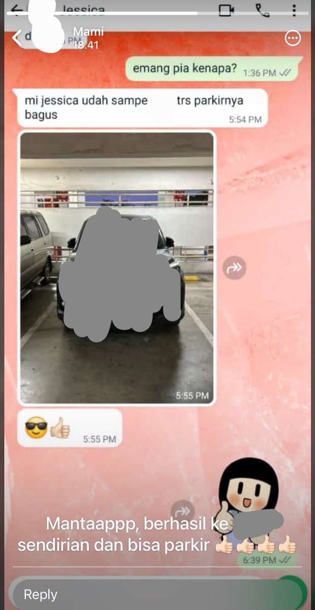 C_JessiJKT48's tweet photo. tadi aku ke mall sendirian dan parkir sendirian untuk pertama kali terus aku kabarin mami pas parkirnya bagus, trs ternyata diupload di story wa nya WKWKW butuh validasi seorang ibu😎 https://t.co/riXxrwOUe4