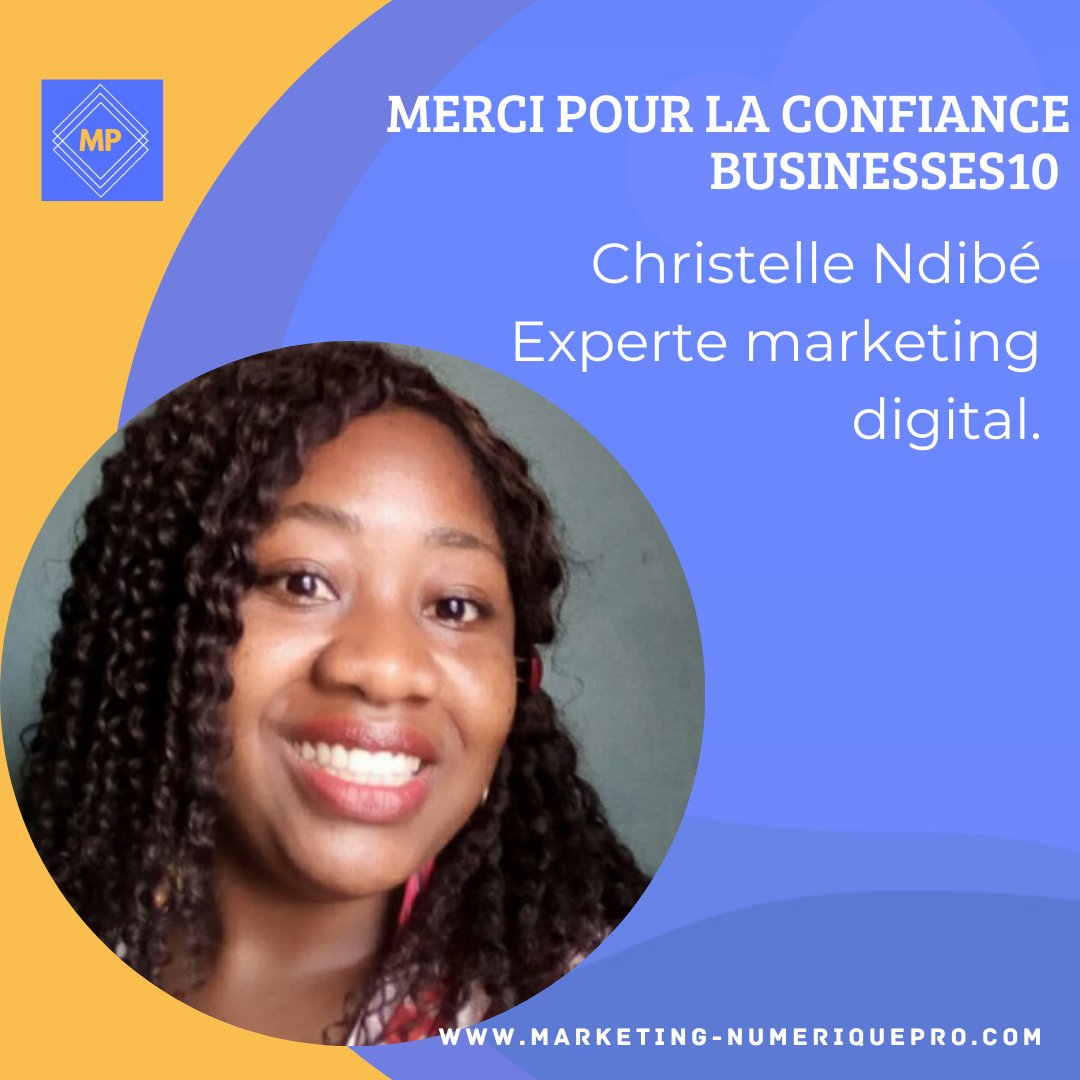 📌Nouvelles excitantes !
Nous sommes ravis d'annoncer que Marketing Pro International est désormais inscrit sur Businesses10, le répertoire mondial  incontournable pour des entreprises exceptionnelles comme la nôtre! businesses10.com/CM/Unknown/225…

#marketingnumerique #cabinetmarketing