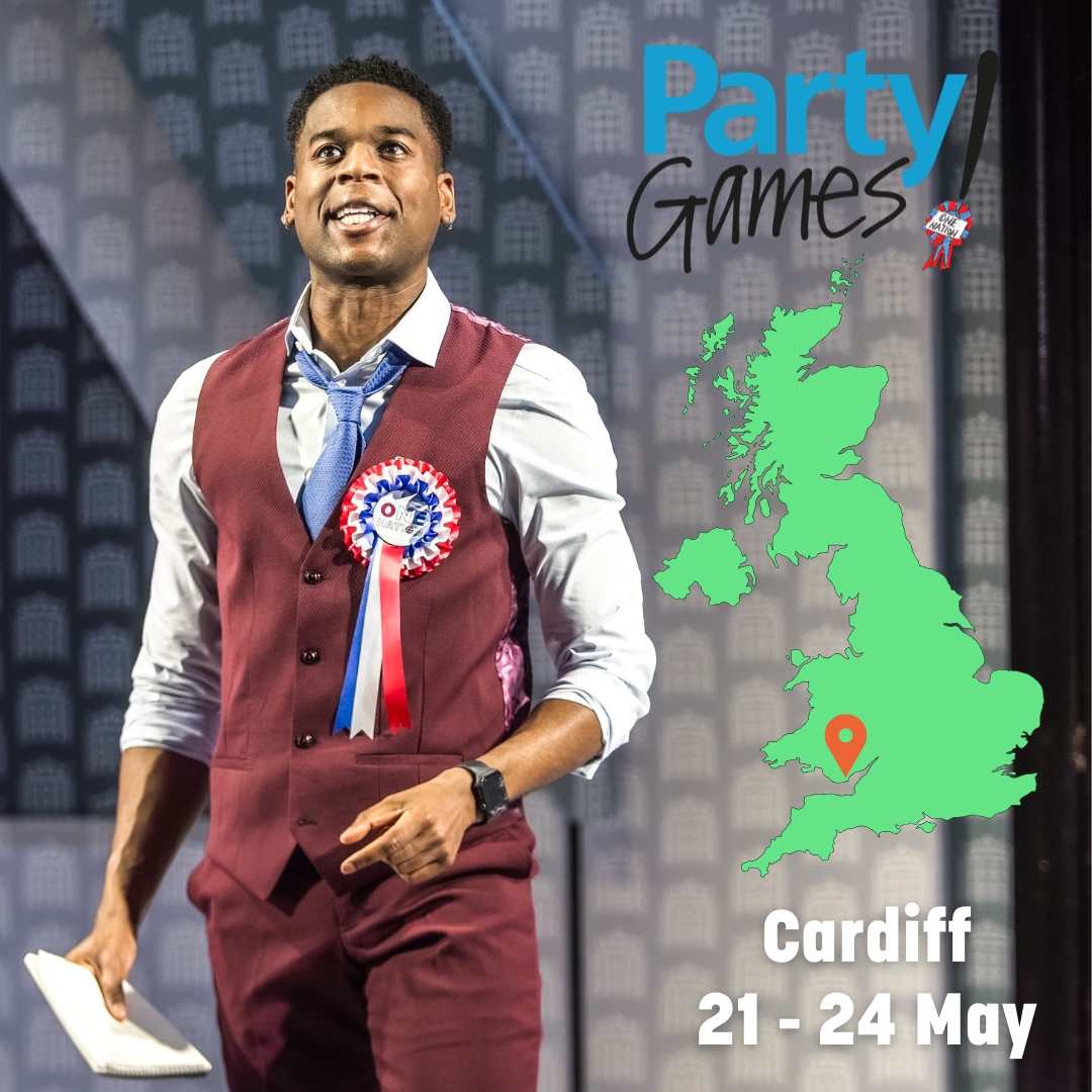 Watch out Wales, here comes the party train! Party Games! is bringing the chaos of government to @New_Theatre Cardiff this week. Sending all our support and well wishes to the cast and crew❤️ If you're nearby make sure to grab your tickets now: trafalgartickets.com/new-theatre-ca…