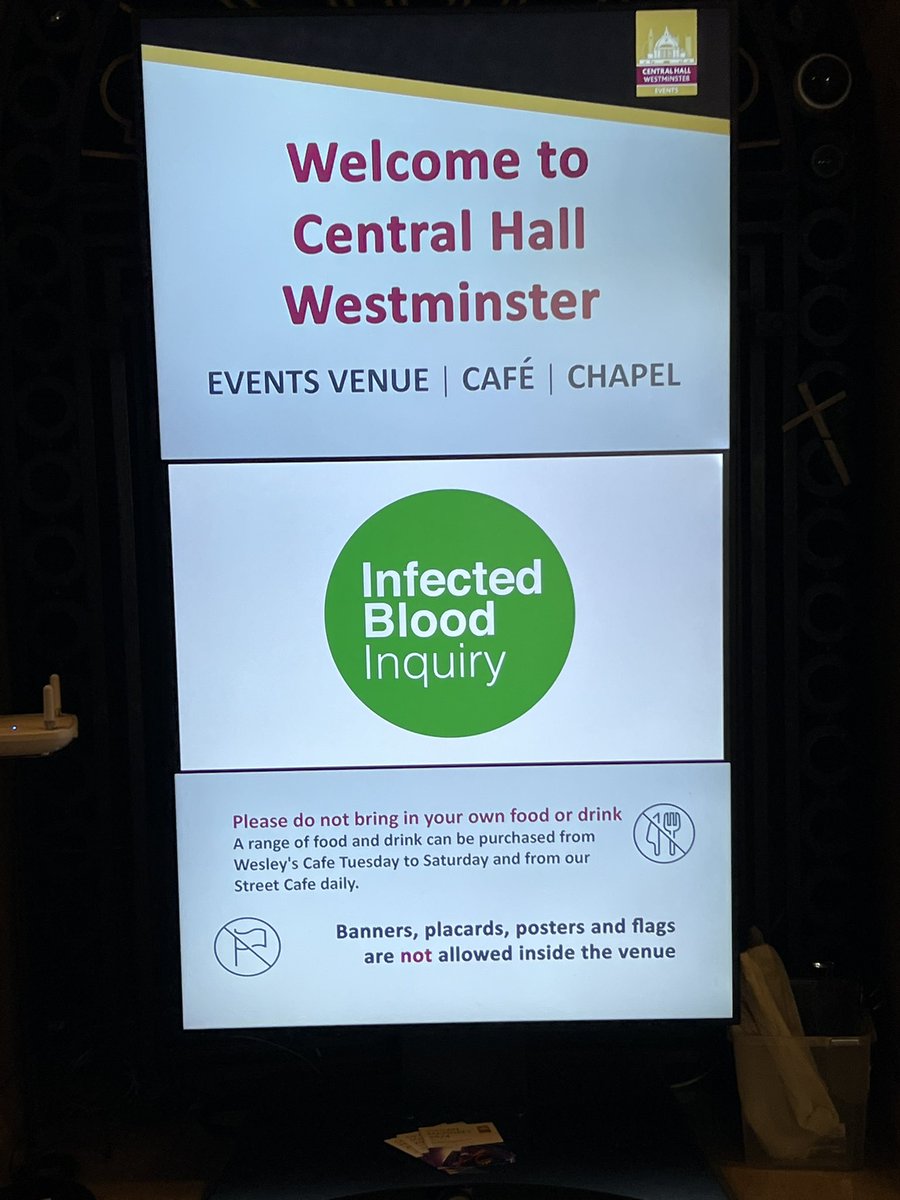 Arrived at the launch of the <a href="/bloodinquiry/">Infected Blood Inquiry</a> in Westminster. This is a huge event - in every sense.