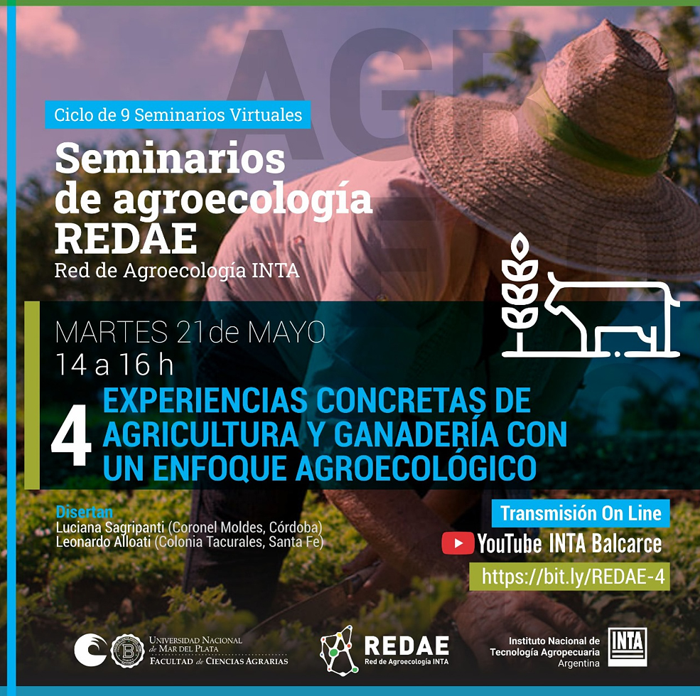 INTABordenave's tweet image. 📣#Agroecología Ciclo de Seminarios Virtuales4⃣Seminario: Experiencias concretas de agricultura y ganadería con #EnfoqueAgroecológico
🗓21/5-14 a 16 hs.
💻Inscripción📲bit.ly/REDAE
💻Vivo👉Bit.ly/REDAE-1
➡Organiza Red de Agroecología @intaargentina  #REDAE