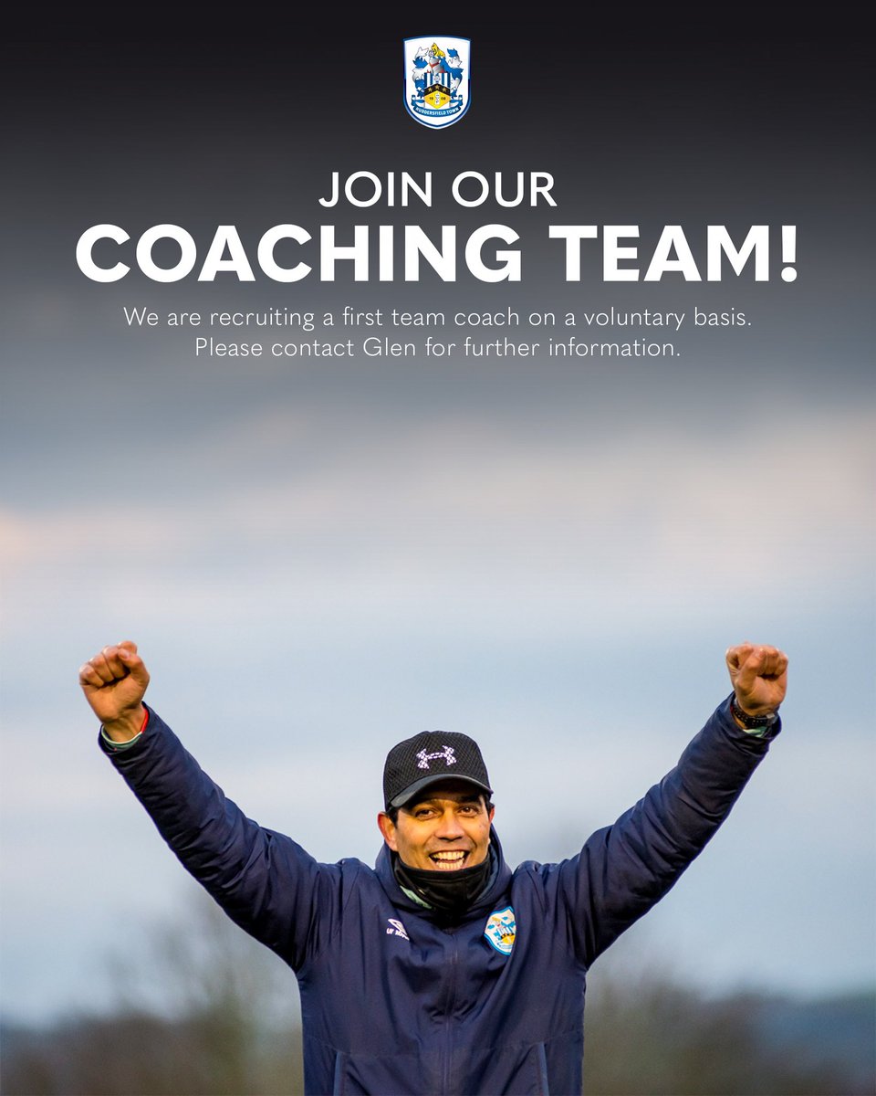 👤 FIRST TEAM COACH WANTED We are looking for someone to join our amazing squad of staff as a first team coach on a voluntary basis! Please contact Glen at glen0013@hotmail.co.uk for more details.