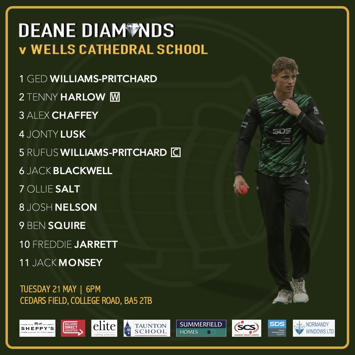 deanediamonds's tweet photo. Looking forward to our customary opening game of the season in the delightful setting that is @SportAtWells https://t.co/h5bpGHax5E