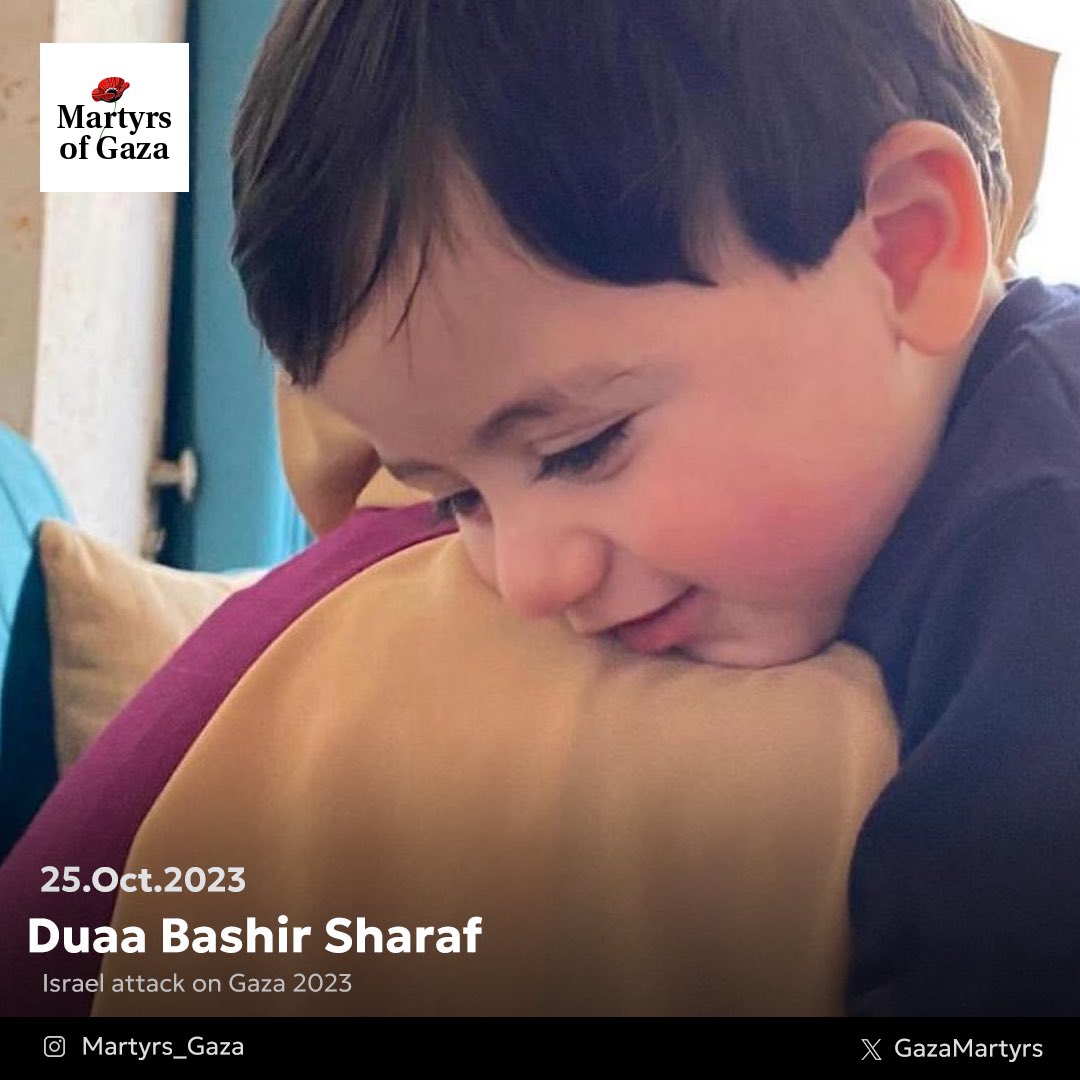 My wife and child were martyred in a horrific Israeli massacre. My wife was a Palestinian journalist and a presenter known for her captivating voice on the radio program "Colorful Evening," which discussed life and its prospects.

My journalist wife, "Duaa Bashir Sharaf," was 32