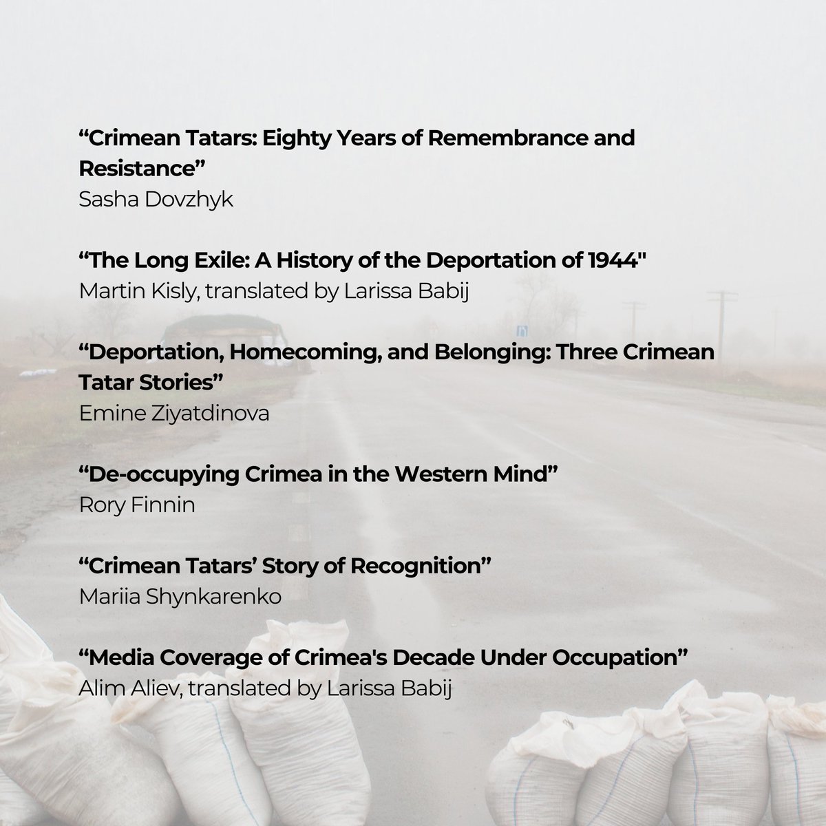 🔹New Issue Alert: Crimean Tatars: Eighty Years of Remembrance and Resistance 🔸For the 80th anniversary of the Soviet deportation of Crimean Tatars, @ukrlondonreview dedicates its issue to the Russia-occupied Crimean peninsula and its Indigenous people’s fight for justice.