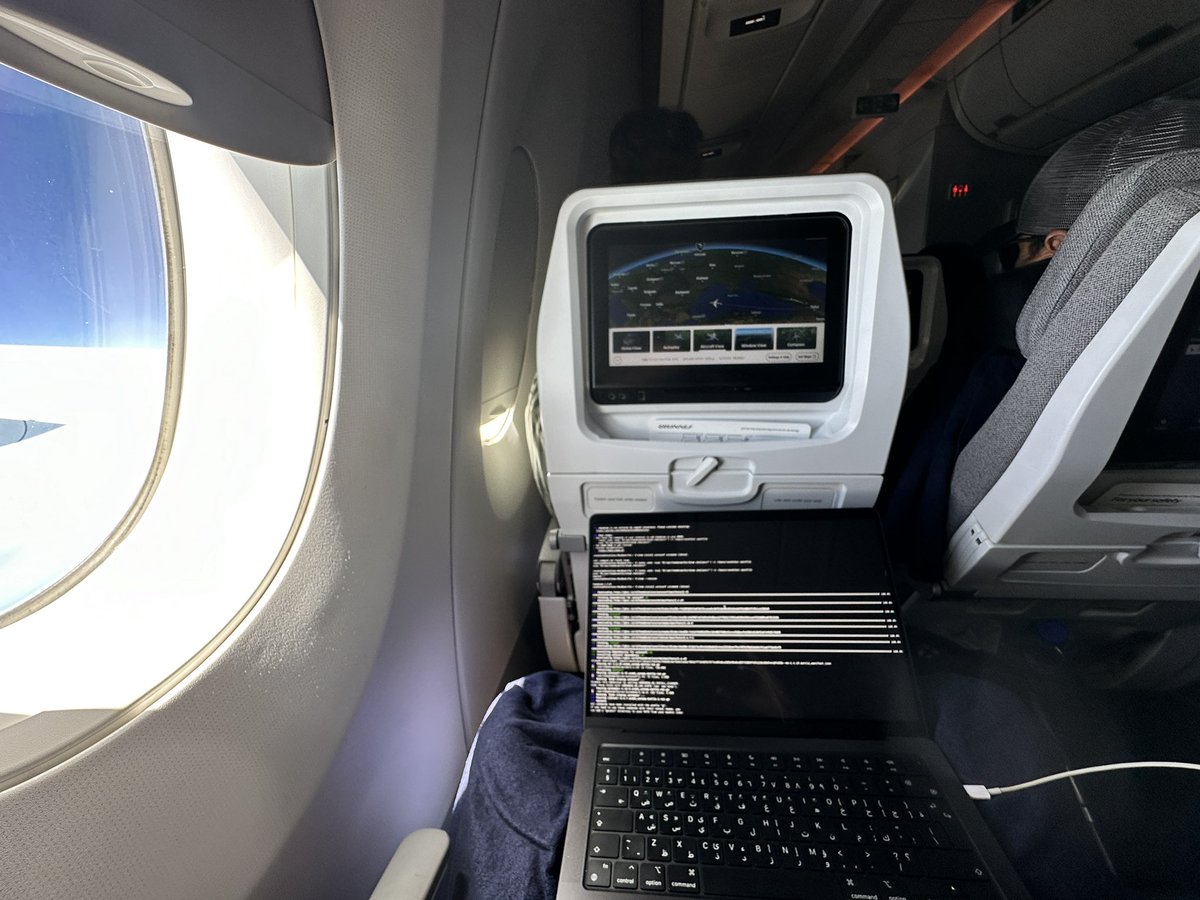 Took in flight wifi to run npm packages 😂

And pushing the code in air 🧿🥰