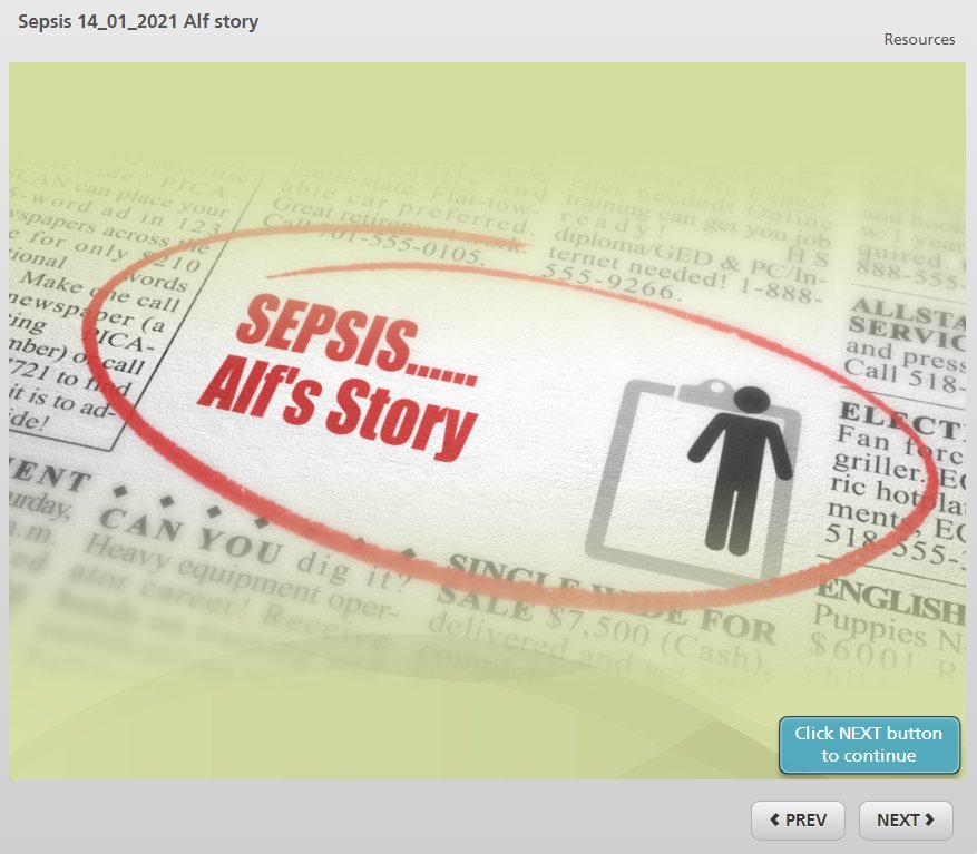 SepsisTeamWWL's tweet image. 🩸💉Sepsis is a life-threatening medical emergency. 
💻📚 To undertake the Sepsis E-learning, venture to the WWL Learning Hub and support Alf through his Sepsis journey! 
Sepsis training is mandatory, make sure you're up to date 🩸📚
@WWLNHS #sepsistraining #education