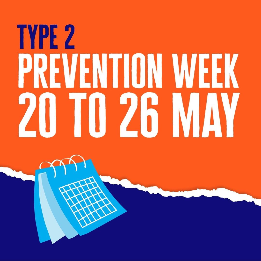 📢 It's #Type2PreventionWeek week!📢⁠ ⁠ Join us until Sunday for a week dedicated to raising awareness of the risk of #type2diabetes and how to prevent it.

Please keep your eyes on our page for more details and get ready to be part of the change! 💙🌟