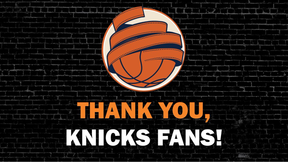 Hey there, Knicks fans... Not the end result any of us wanted but still a season full of memories that we'll remember forever! Thank you for your unwavering support & for spending every #meaningful minute of Knicks basketball with us all year long! Stay tuned for a FULL