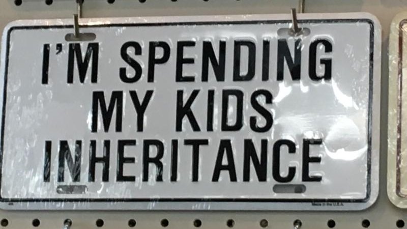 A generation sold the family farm, sold the family business, and cashed out on twenty generations of inheritance.

They put the cash into Wall Street, bought an RV, moved to Florida, and called it 'pulling yourself up by your own bootstraps.'

Not normal behavior.