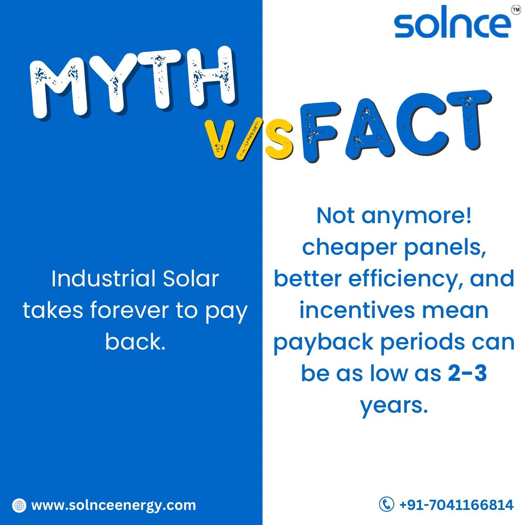 Think industrial solar takes forever to pay off? 💡 Call us on: 07041166814 . . . #solar #solarpanels #switchtosolar #greenenergy #solarsolutions #entrepreneur #solarpassion #founder #Solnce #SolarEnergy #GreenEnergy #IndustrialSolar #Sustainability #RenewableEnergy