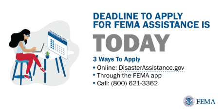 #RhodeIsland: Today is the last day to apply for disaster assistance for homeowners and renters in Kent, Providence and Washington counties affected by the Dec-Jan severe storms/flooding. 💻Visit: DisasterAssistance.gov 📞Call: 800-621-3362 📱Download the @fema app