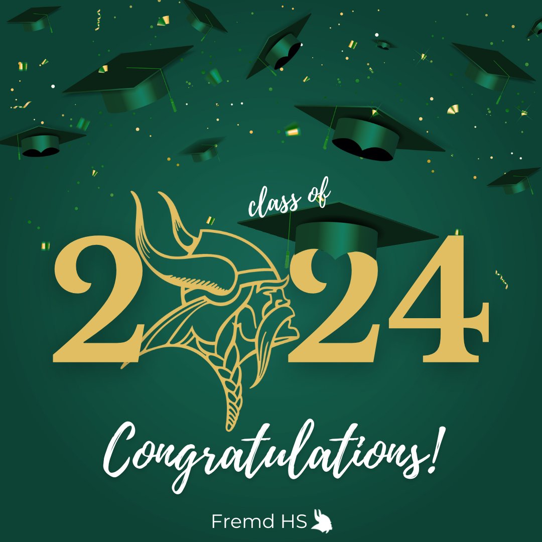 🎓Congratulations to the fantastic Fremd HS Class of 2024!🎉 Your future is bright and full of promise. Wishing you success and happiness as you enter this exciting new chapter, Vikings! 🌟 #FHSSpirit #MightyBraveBold #Classof2024