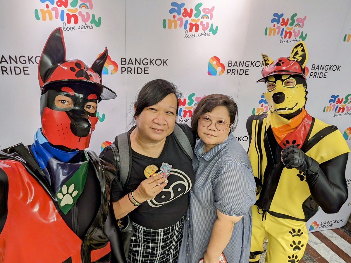 Bangkok Pride 2024 @bangkokpride_ press conference 🌈 With F€tish & BD$M community friends @thailandbdsm @7ai7ang7ai3 #bangkokpride #bangkokpride2024 #บางกอกไพรด์ #บางกอกไพรด์2024 #forfunbangkok #fetishbdsmbangkok