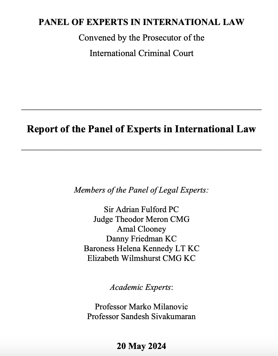 International lawyers: Don't miss the Report of the Panel of Experts. icc-cpi.int/sites/default/…