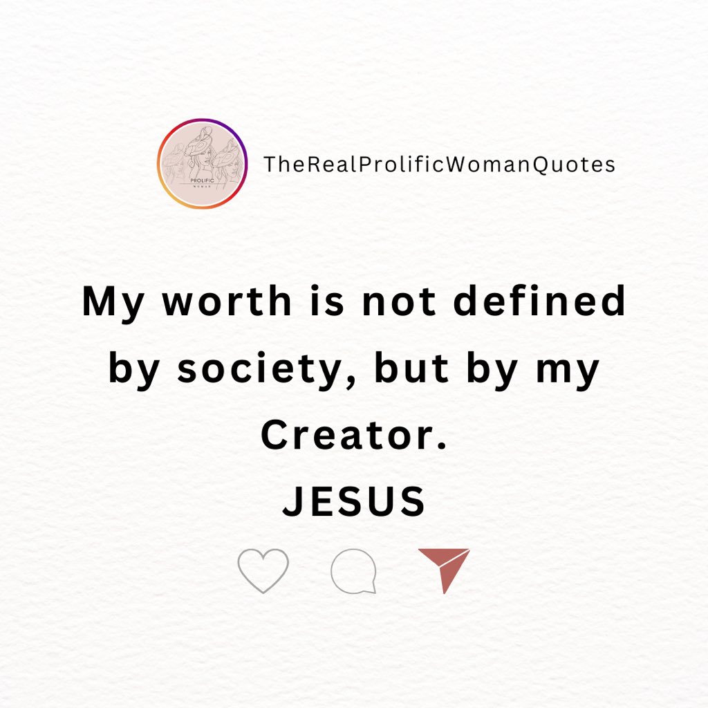 Jesus defines my standard Sis, not man! If you agree drop a ❤️ in the comment section. 

#devotional #dailydevotional #morningdevotional #therealprolificwoman #christianinspiration #scripture #faithfulwomen #encouragement #sistersinchrist #christiancommunity