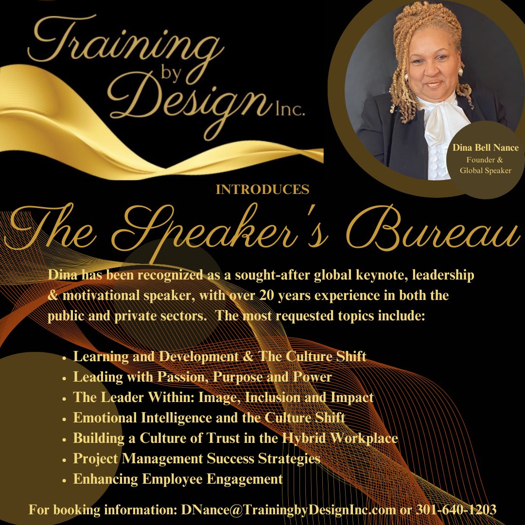 DinaTrains's tweet photo. Speaking Powerfully is a Game Changer!

Respectfully,
Dina. Bell Nance
Chief Culture Officer
https://t.co/CTyo67GHbW
Email - Nancetd@aol.com https://t.co/14HbaMTf97