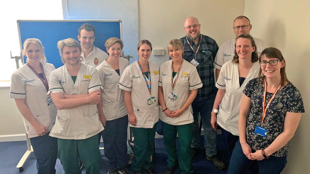 Another day of farewells for the dept last week! This time to OT @CLovegrove_OT, thank you Chris for your years of dedication to the department and for being a driving force for clinical research, all the best on your next chapter in Newcastle