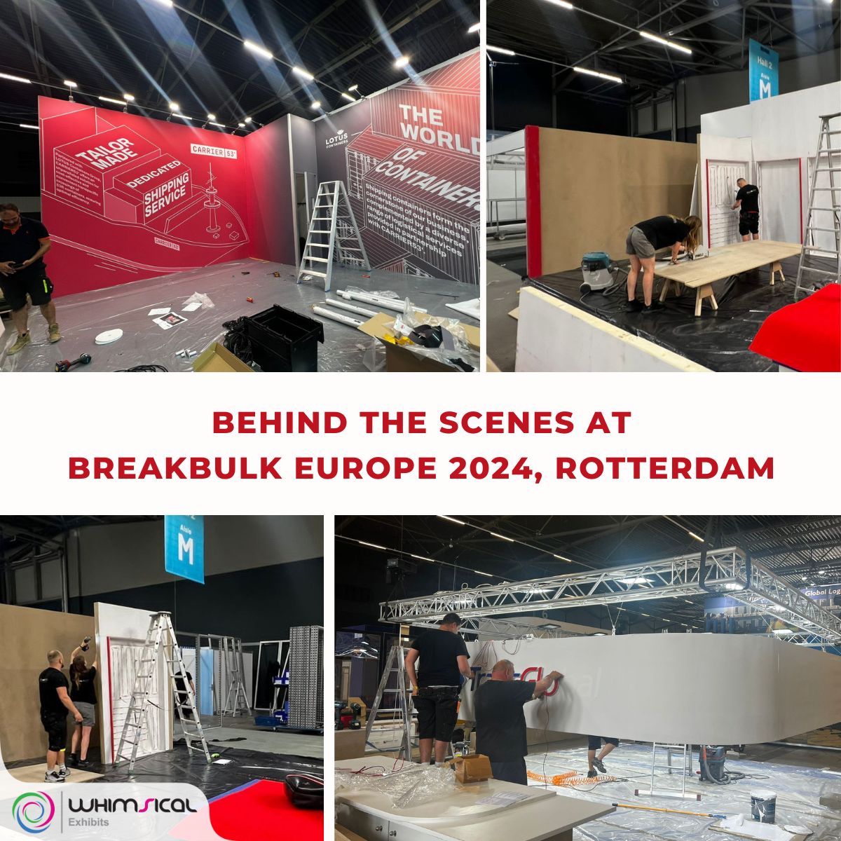 Whimsical Exhibits (@whimsicalexhib) on Twitter photo Exhibition Stand Builds for #BreakBulkEurope 2024!
Unveiling tomorrow at Rotterdam.
🗓️ 21st to 23rd May
#WhimsicalExhibits #ExhibitionStands #Europe #BBEU2024 #Breakbulk #ExihibitionStandDesigns #WorkinProgress #BehindtheScenes <a href="/Break_Bulk/">Breakbulk Events & Media</a>
Contact us: whimsicalexhibits.eu/contact Exhibition Stand Builds for #BreakBulkEurope 2024!
Unveiling tomorrow at Rotterdam.
🗓️ 21st to 23rd May
#WhimsicalExhibits #ExhibitionStands #Europe #BBEU2024 #Breakbulk #ExihibitionStandDesigns #WorkinProgress #BehindtheScenes <a href="/Break_Bulk/">Breakbulk Events & Media</a>
Contact us: whimsicalexhibits.eu/contact