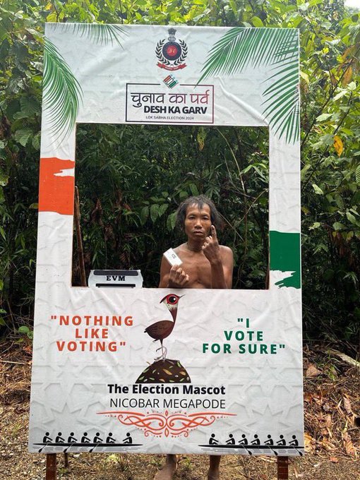 Shompen, a remote tribe in the Greater Nicobar Islands voted for the first time ever in Indian elections in April.