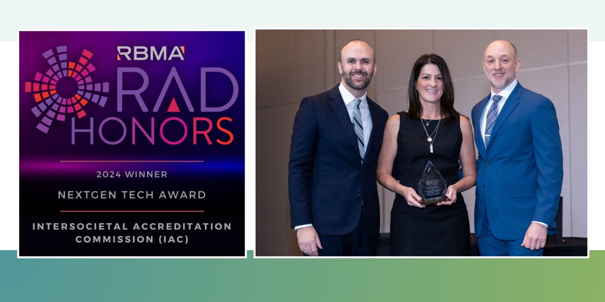 IAC was recently announced as the 2024 Winner of the @RBMAConnect NextGen Tech Award which recognizes industry-leading vendors who are at the forefront of growth and innovation, distinguished by the groundbreaking solutions they provide to radiology practices. IAC earned this