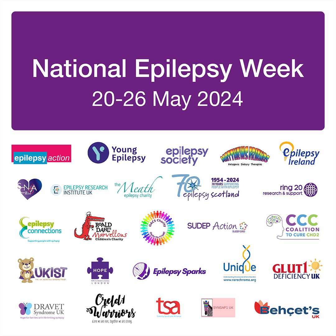 Heyyyy! It's #NationalEpilepsyWeek 🧠⚡️!! We feel the love being associated with all of these great epilepsy organisations below 👇!

We recommend that you follow them if you'd like to keep up to date with the latest on the work being done to help people with an #epilepsy in the