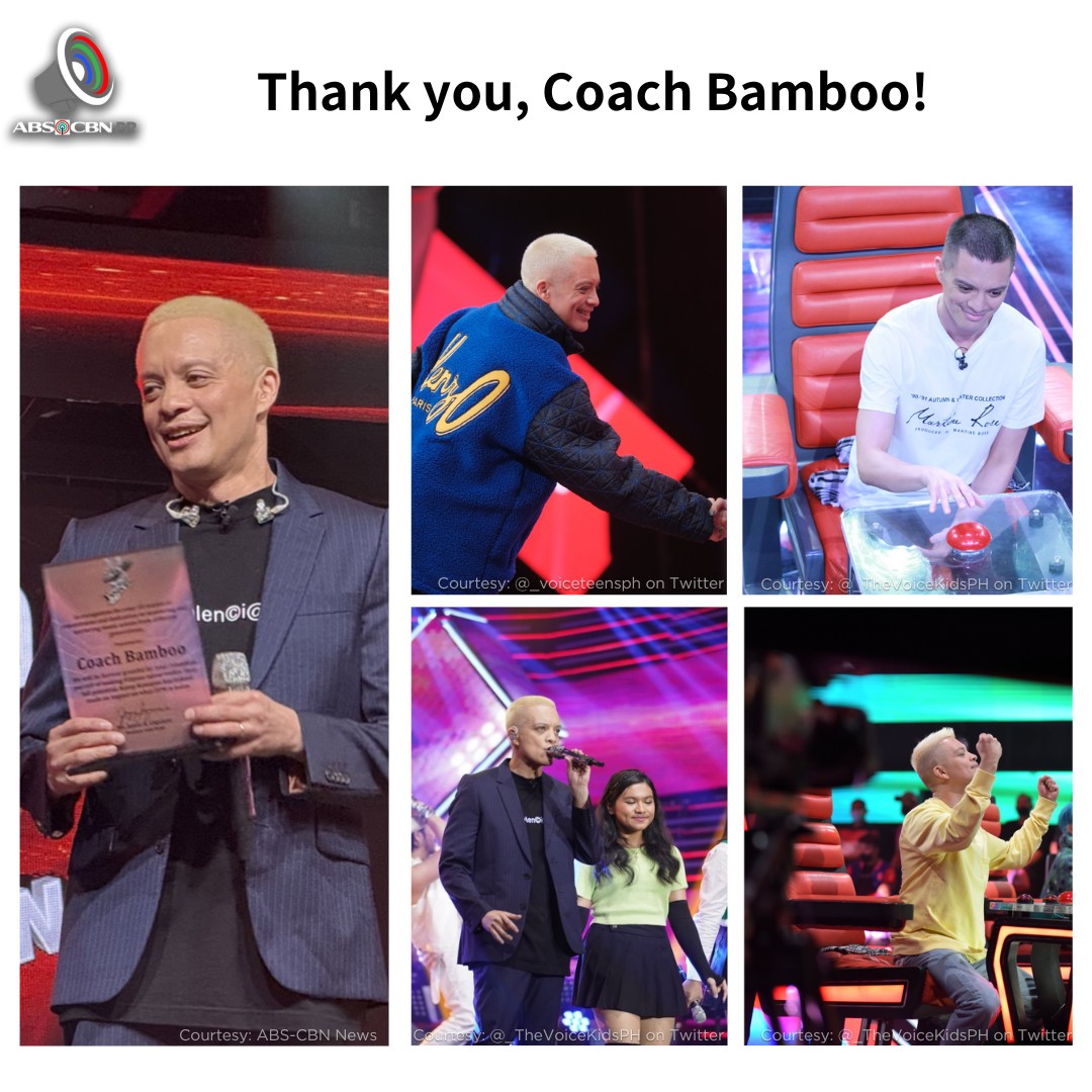 SALAMAT, COACH BAMBOO! ✌️

Mula sa unang edition ng The Voice of the Philippines hanggang sa huli, ibinigay mo ang iyong puso para sa mga artist na pangarap ang puhunan at boses ang sandata sa labanan. 

#TheVoiceOfThePhilippines #ABSCBN