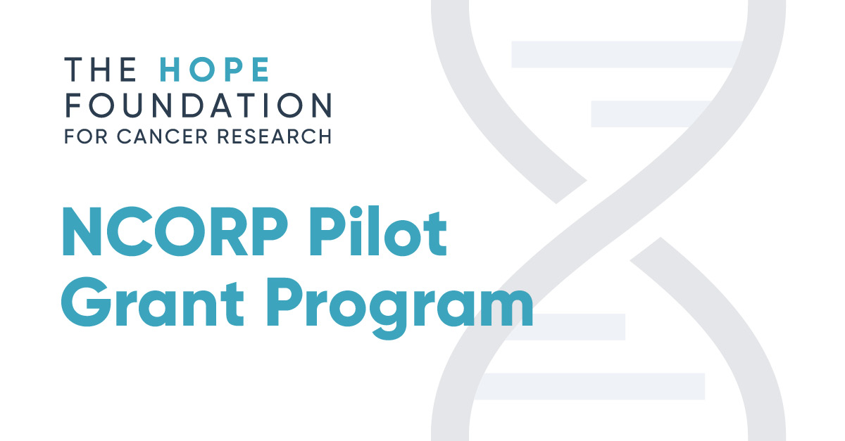 We're requesting LOIs by June 1 for our #NCORP Pilot Grant Program - $50K awards to foster improved representation of under-resourced populations in cancer clinical trial accrual #SWOGonc w/@SWOG thehopefoundation.org/funding-opport…