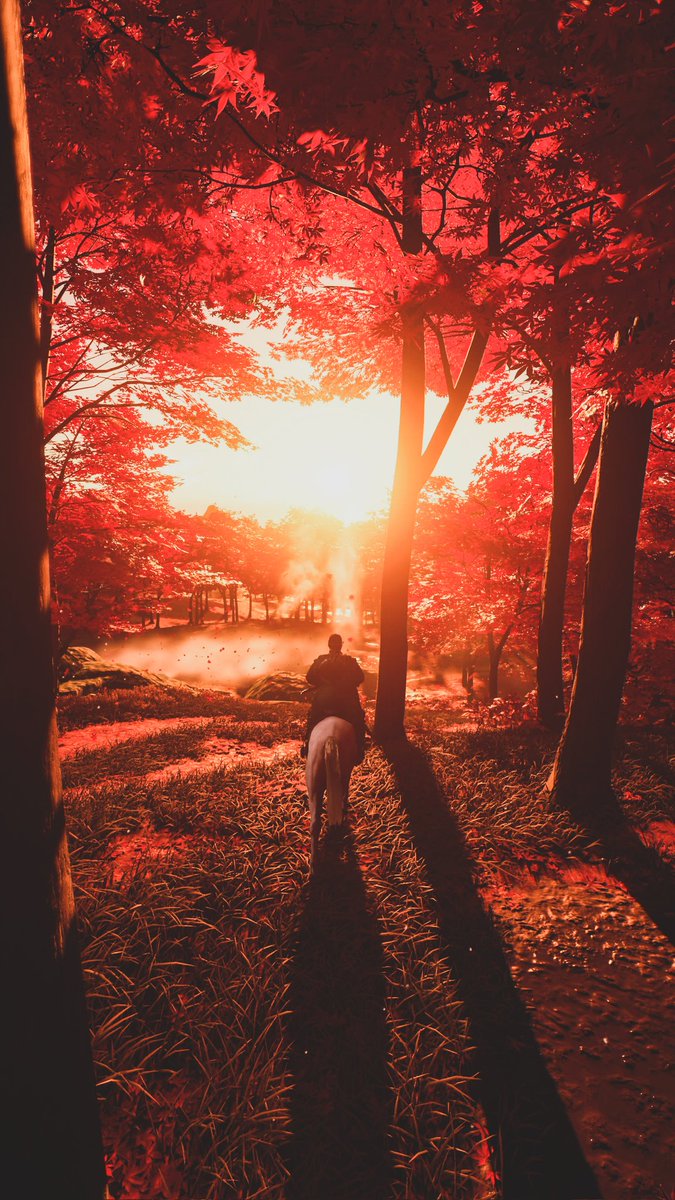 赤い森 (あかいもり) #GhostOfTsushima #LandscapeMonday