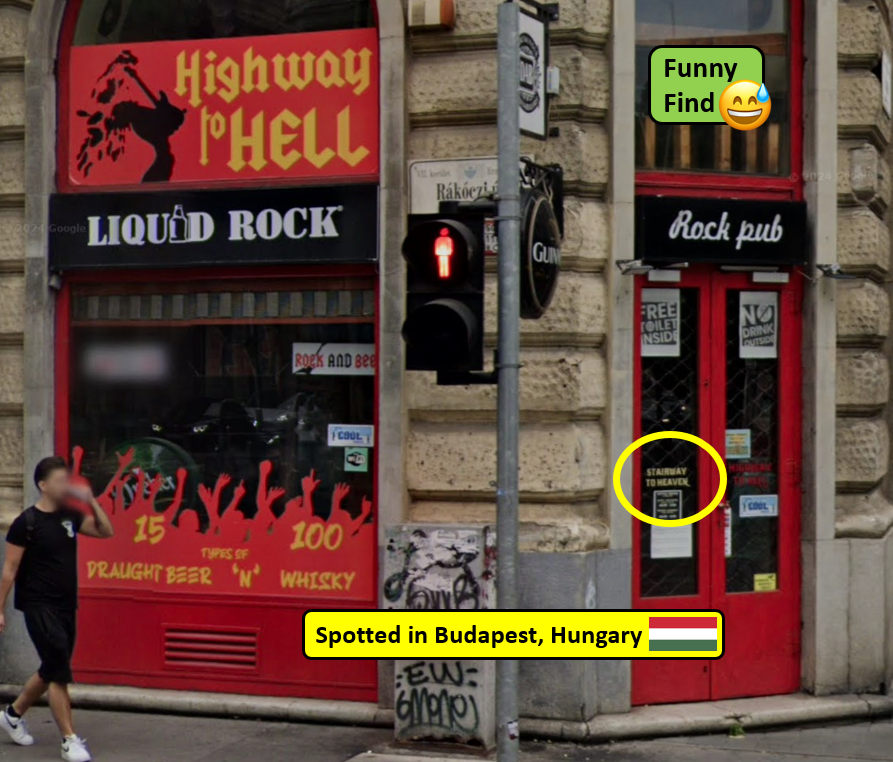 StreetviewV's tweet image. When you are on the Highway to Hell at Liquid Rock in #Budapest #Hungary there is always an option to go on a Stairway to Heaven.
#FunnyFind #streetviewphotography

#streetviewphotography #funny #funnypictures #funnyposts #funnystuff #funnypic #Funnyphoto #funnyphotos