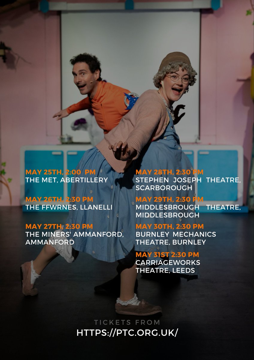Just a reminder that 'There Was An Old Lady Who Swallowed A Fly' is still going strong through the end of May! 🎭✨ Don't miss out on the fun - see the dates below and join us to make unforgettable memories! 🌞👨‍👩‍👧‍👦 #FamilyFun #TheaterMagic