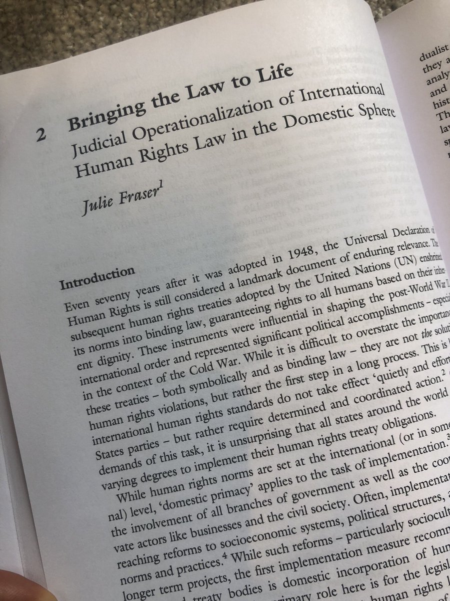 New chapter out! In this book on human rights in domestic courts i look at australian and dutch courts use of human rights law. #humanrights #internationallaw #domesticlaw #implementation <a href="/routledgebooks/">Routledge Books</a> #indonesia