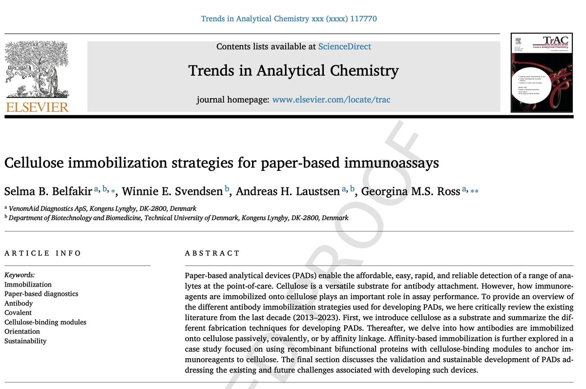 Andreas Laustsen (@andreaslaustsen) on Twitter photo New review article from <a href="/VenomAid_dx/">VenomAid</a>, <a href="/DtuNabis/">NaBIS DTU</a> and <a href="/CAT4Science/">Center for Antibody Technologies</a> at <a href="/DTUbioengineer/">DTU Bioengineering</a> / <a href="/DTUtweet/">DTU</a>
Thanks to Selma and <a href="/gmsRoss/">Gina Ross, PhD</a> for leading this excellent effort and <a href="/Innofond/">Innovationsfonden</a> for supporting the work!
Read it here: sciencedirect.com/science/articl… New review article from <a href="/VenomAid_dx/">VenomAid</a>, <a href="/DtuNabis/">NaBIS DTU</a> and <a href="/CAT4Science/">Center for Antibody Technologies</a> at <a href="/DTUbioengineer/">DTU Bioengineering</a> / <a href="/DTUtweet/">DTU</a>
Thanks to Selma and <a href="/gmsRoss/">Gina Ross, PhD</a> for leading this excellent effort and <a href="/Innofond/">Innovationsfonden</a> for supporting the work!
Read it here: sciencedirect.com/science/articl…