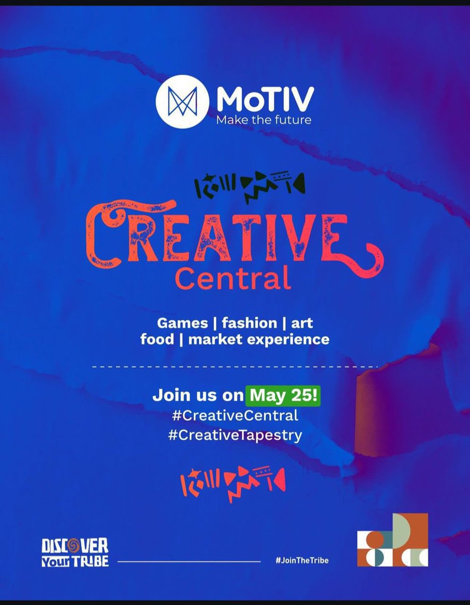 Creative central is baccck!!! And I can’t wait to go check it out, this Saturday at @MotivUG, wanna join in? #CreativeTapestry