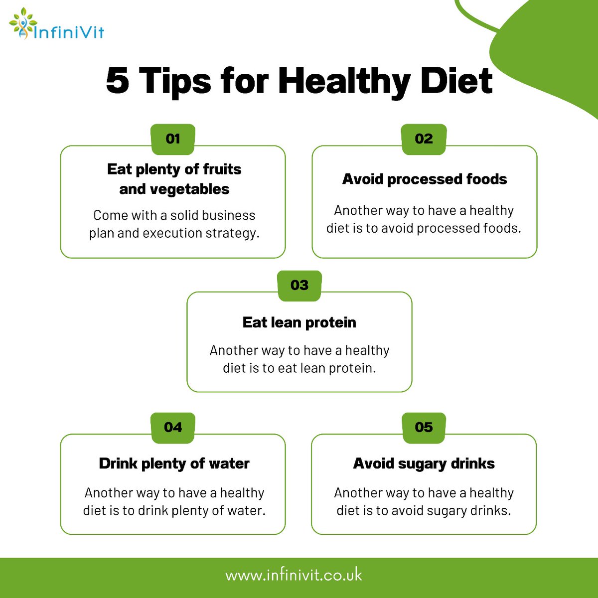 5 Tips for Healthy Diet
.
.
Shop Now: infinivit.co.uk
Email: info@infinivit.co.uk
.
.
#infinivit #HealthyEating #DietTips #Nutrition #Wellness #HealthyLifestyle #EatClean #HealthTips