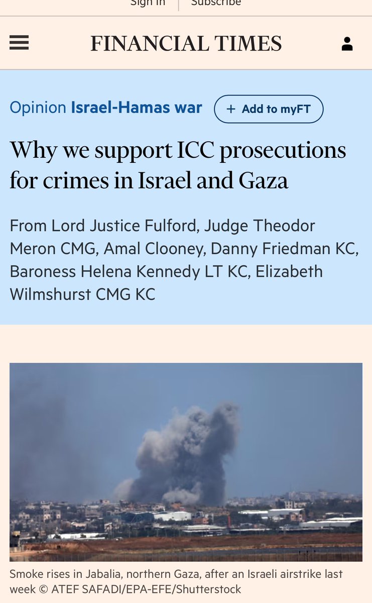 The Panel also unanimously agrees that the evidence presented by the prosecutor provides reasonable grounds to believe that Netanyahu and Israel’s minister of defence Yoav Gallant have committed war crimes and crimes against humanity. @HelenaKennedyKC