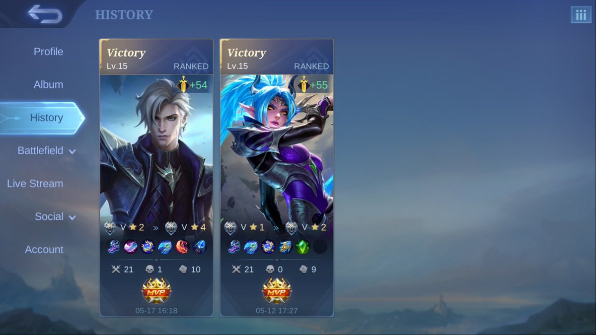 MinamiWillow's tweet photo. Played my other acc, welp yeah...

#mlbbtwt https://t.co/b4d1xaQBUQ