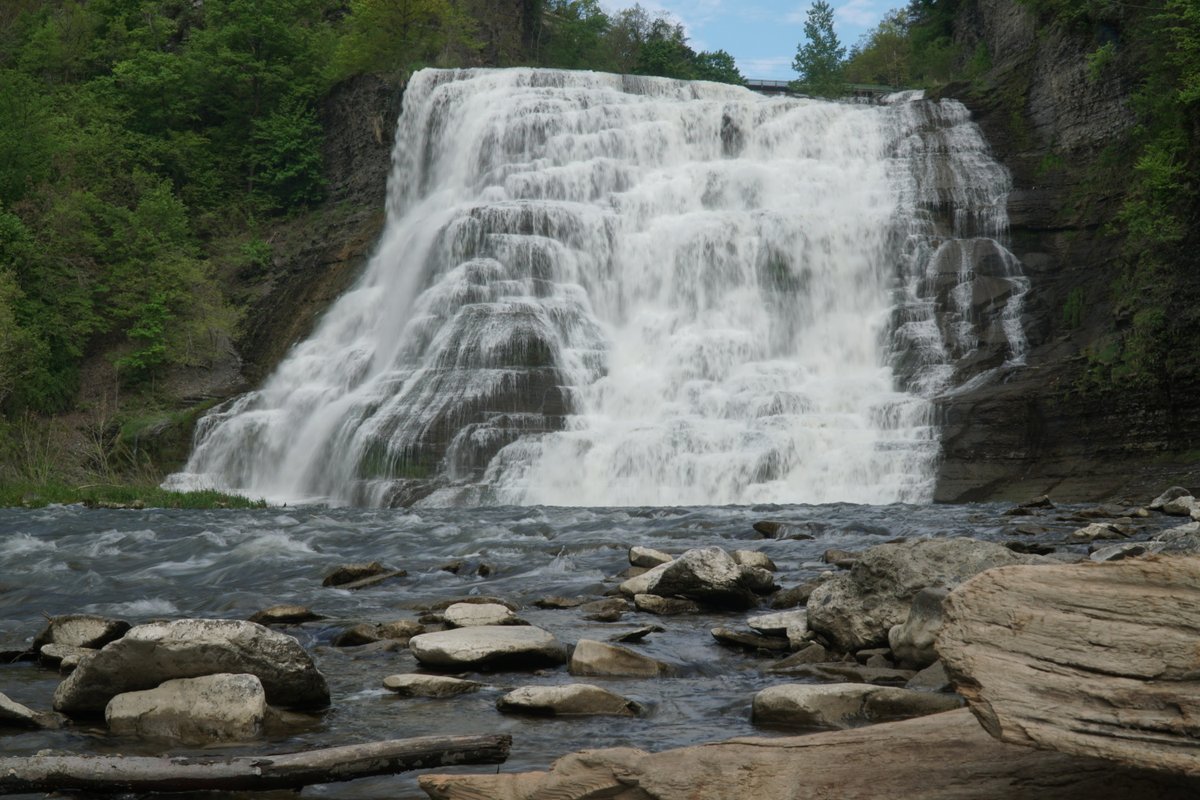 #Ithaca Falls, from this Wednesday evening's new episode of #GrandAdventure. youtube.com/GrandAdventure 

#RV #travel #camping #rvlife #rvliving #rvlifestyle #IthacaNY #FingerLakes #NewYork