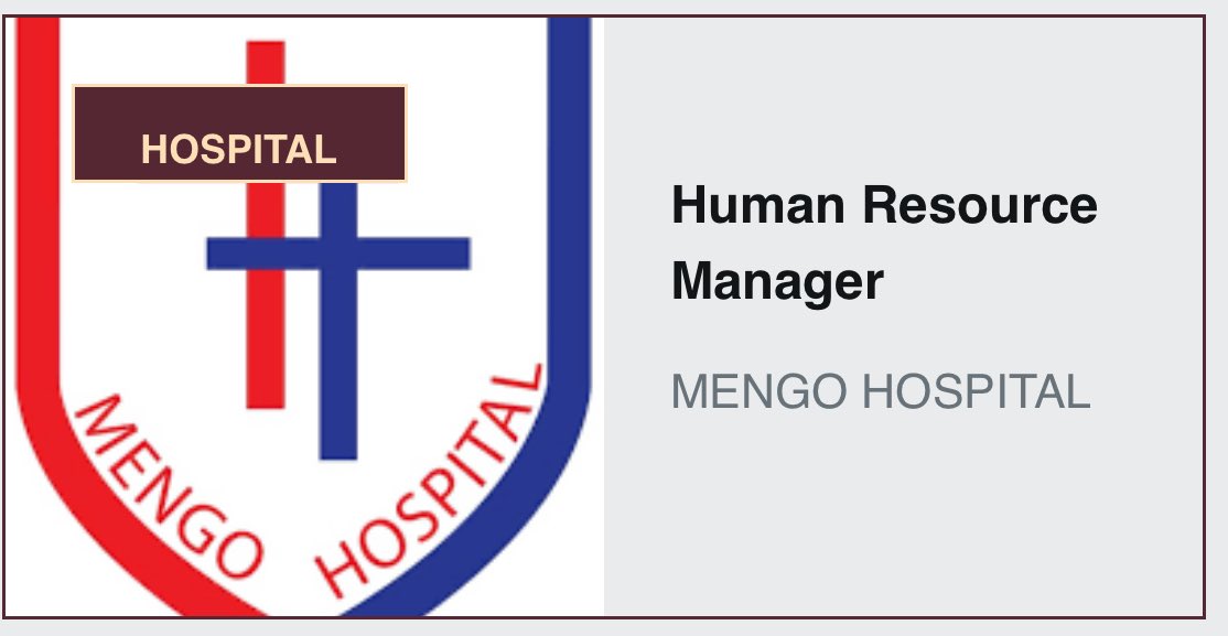 Mengo Hospital are looking for a Human Resource Manager Details: jobnotices.ug/job/human-reso…