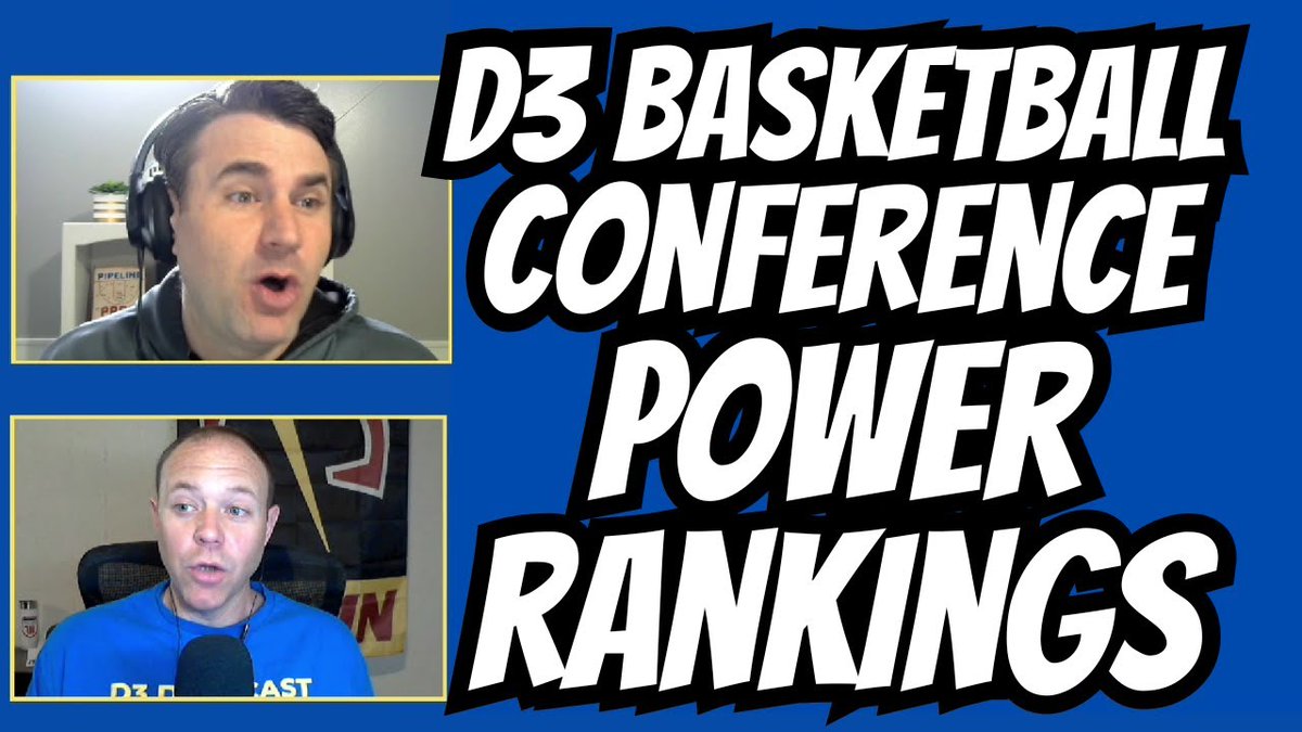 🚨NEW EPISODE ALERT!🚨

Ranking teams is so much fun so why not also rank #d3hoops conferences as a whole? We did! See how we think the conferences stack up against each other.

D3 Basketball Conference Power Rankings 2024 - D3 Datacast - Episode 80

📺: youtu.be/NnCr-L1OSSU