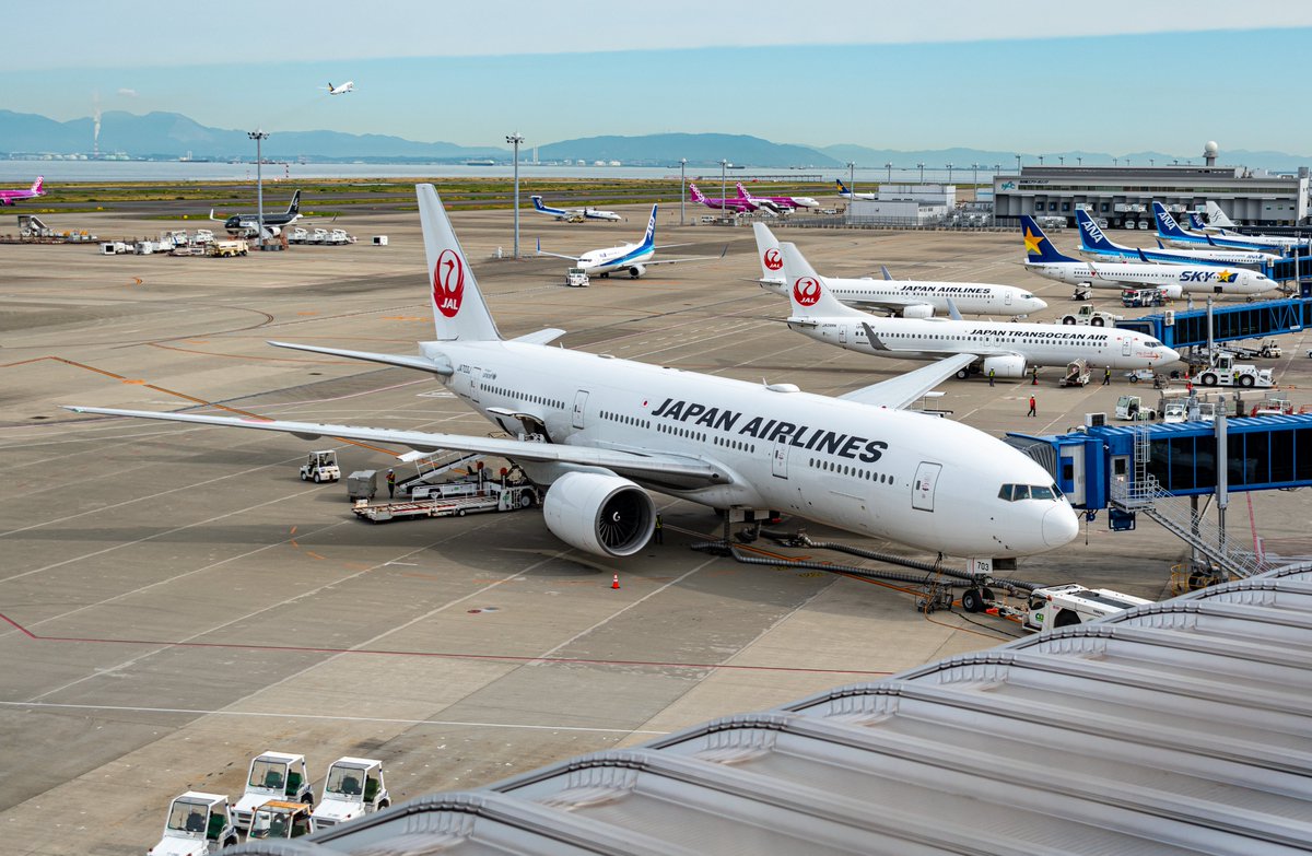#JAL #JA703J #B777 #トリプルセブン #セントレア #中部国際空港
朝のセントレアで撮影したなおみちゃんことJA703Jさんの姿
たくさんの機体がプッシュバックや出発準備を進める中、特に異彩を放っているなおみちゃんの姿はとてもカッコイイ！！！！
