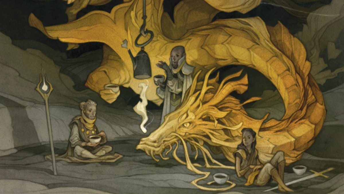 Alternate cover for Dungeons &amp; Dragons’ Player’s Handbook radiates a wholesome vibe for players who want to D&amp;D and chill. #dnd dicebreaker.com/series/dungeon…